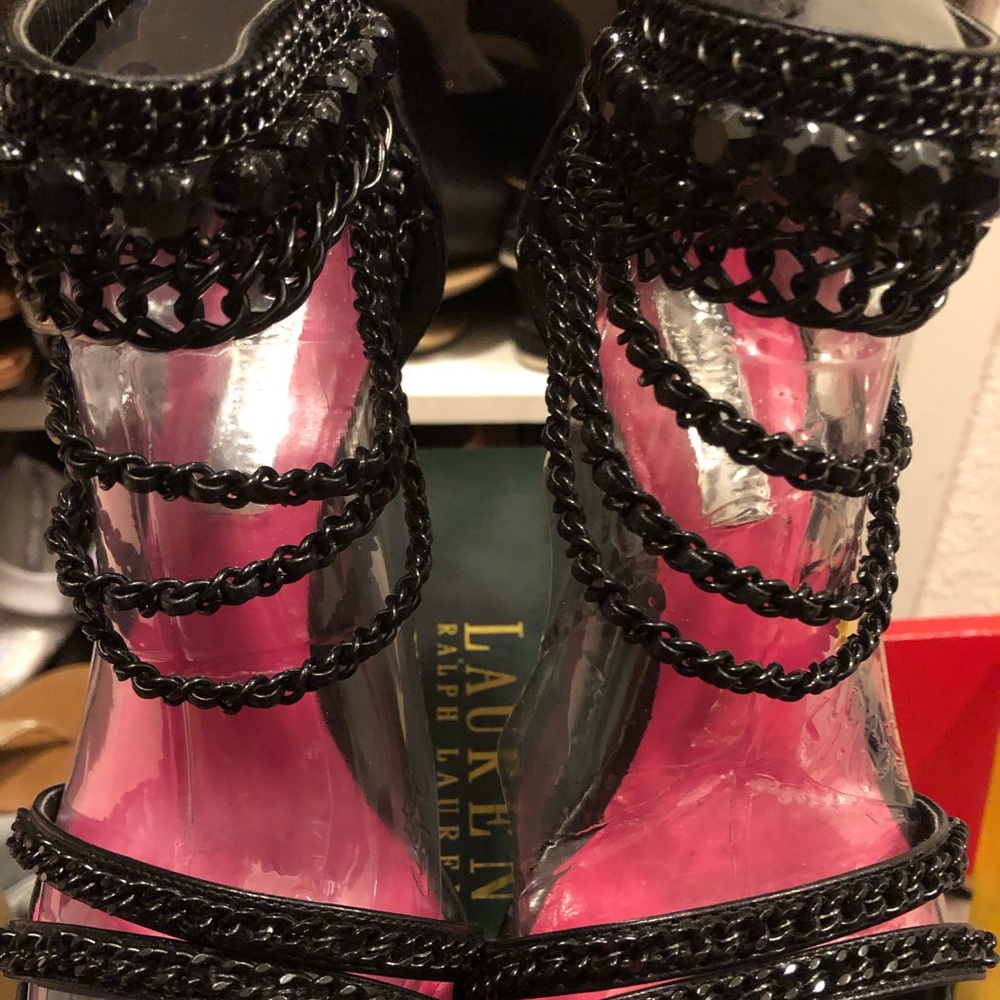 Gianni Bini black jeweled limited edition heels